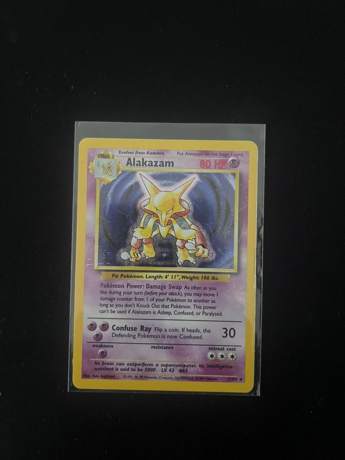 Alakazam #1 Base Set, Ophalen, Gebruikt