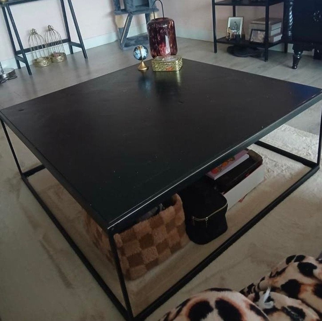 Salon tafel, Huis en Inrichting, Tafels | Salontafels, Ophalen, Gebruikt, 50 tot 100 cm