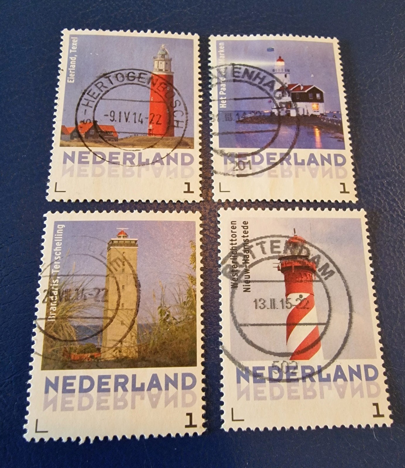 kv975 persoonlijke  postzegels vuurtorens - Gestempeld, Ophalen of Verzenden, Na 1940, Gestempeld