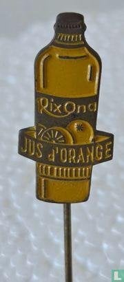 Speldje - Rixona Jus d'orange [geel], Verzamelen, Ophalen of Verzenden, Zo goed als nieuw, Merk, Speldje of Pin
