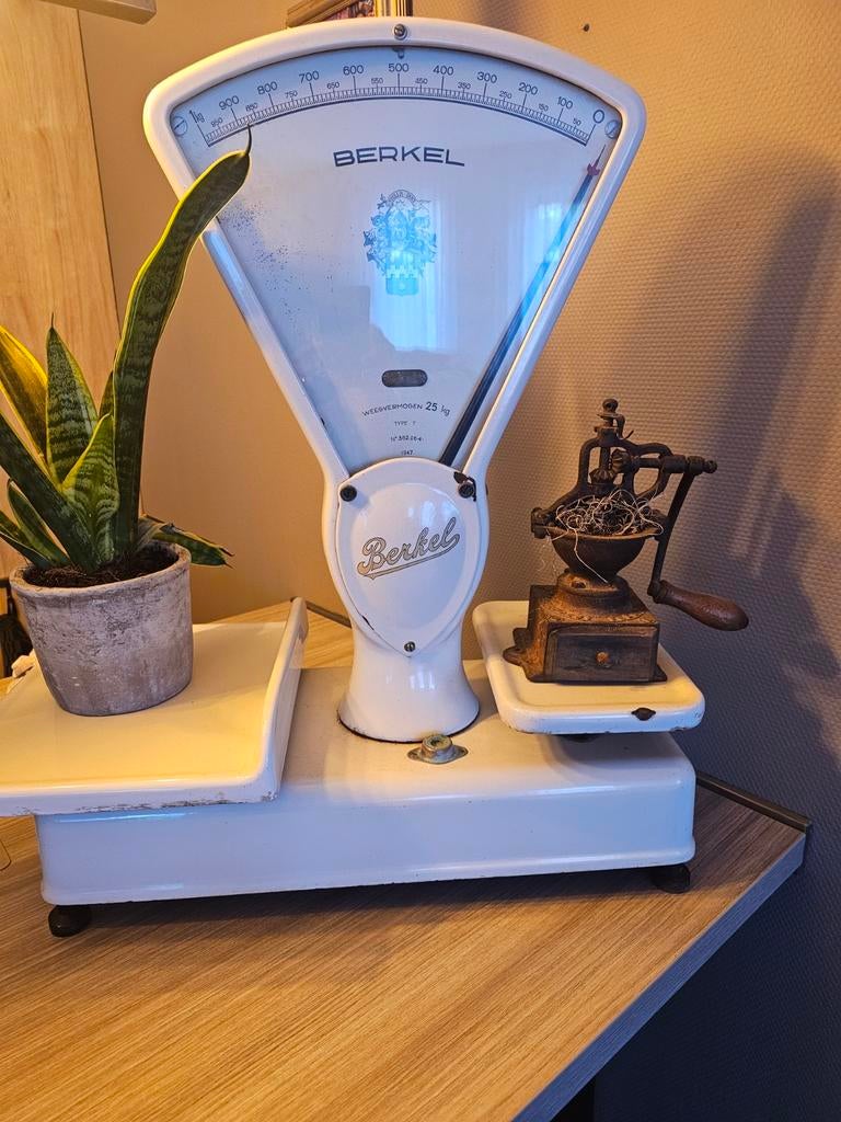 Antieke Berkel weegschaal - Vintage winkelweegschaal, Antiek en Kunst, Antiek | Woonaccessoires, Ophalen of Verzenden