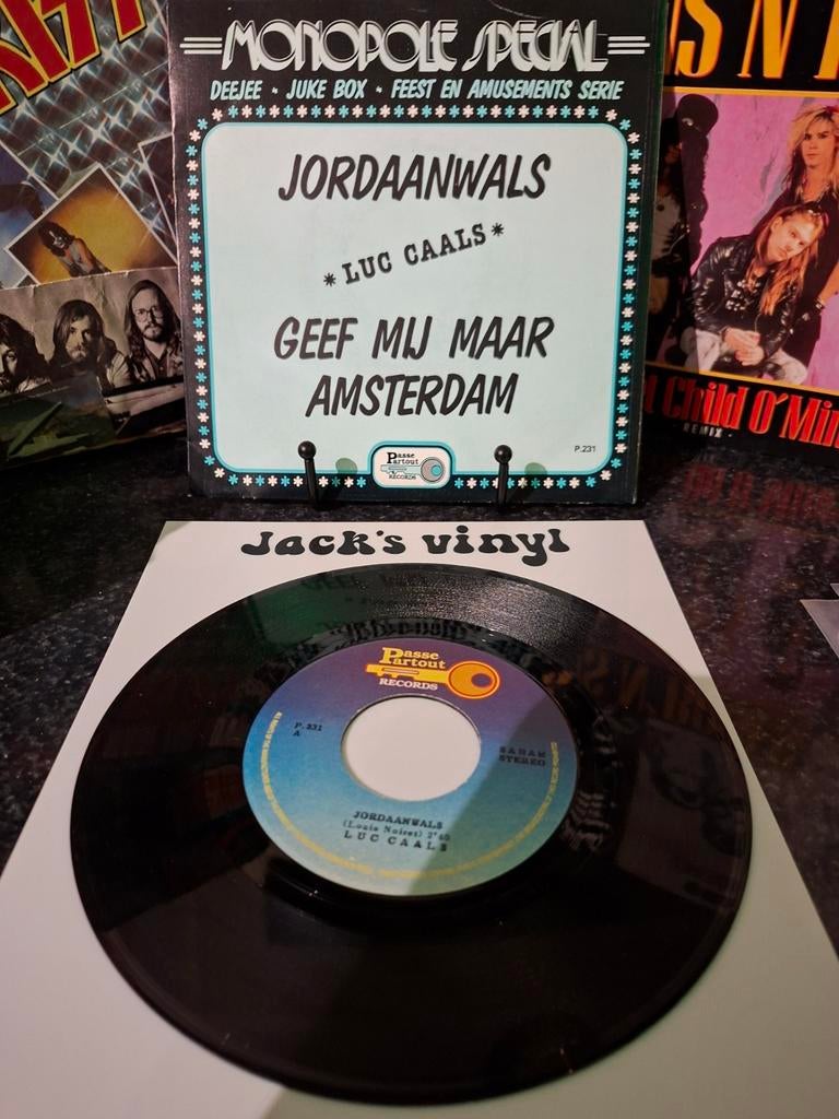 Luc Caals - Jordaanwals / Geef Mij Maar Amsterdam Single1982, Ophalen of Verzenden, Zo goed als nieuw