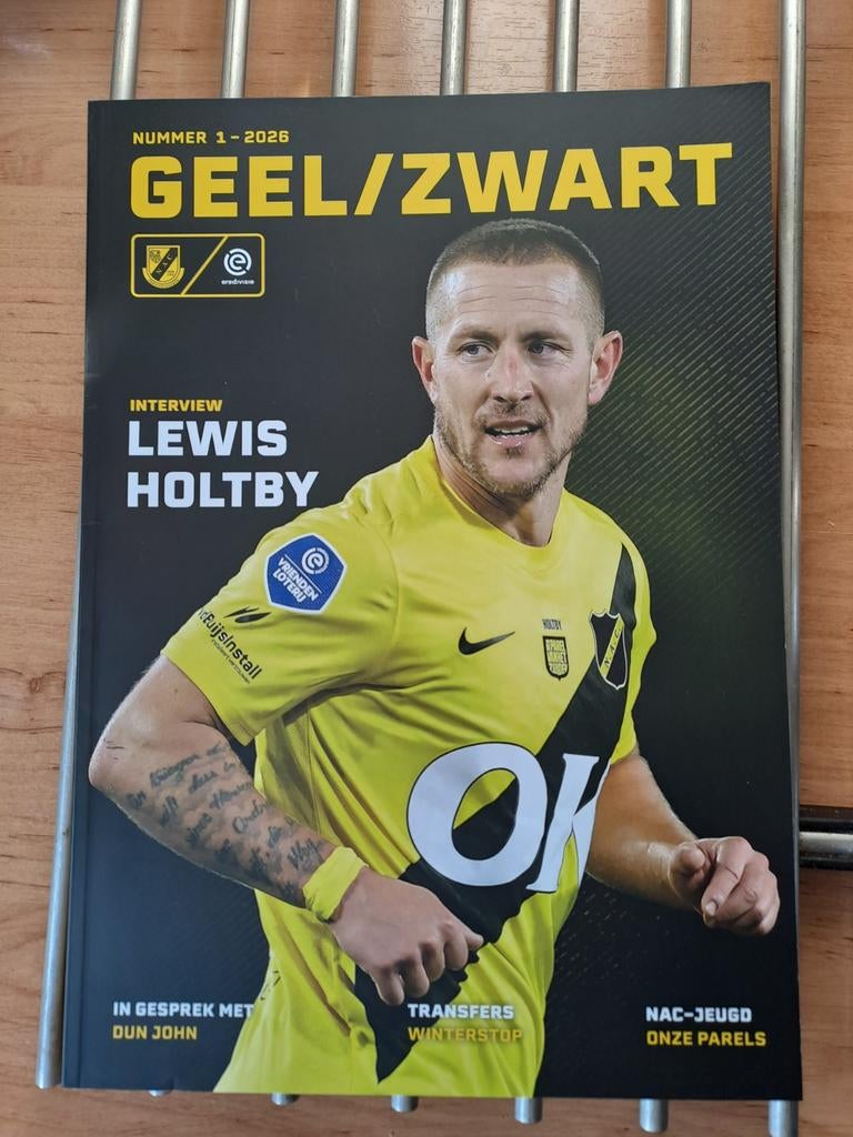 Geel / zwart supporters tijdschrift NAC, Ophalen of Verzenden, Nieuw, Balsport