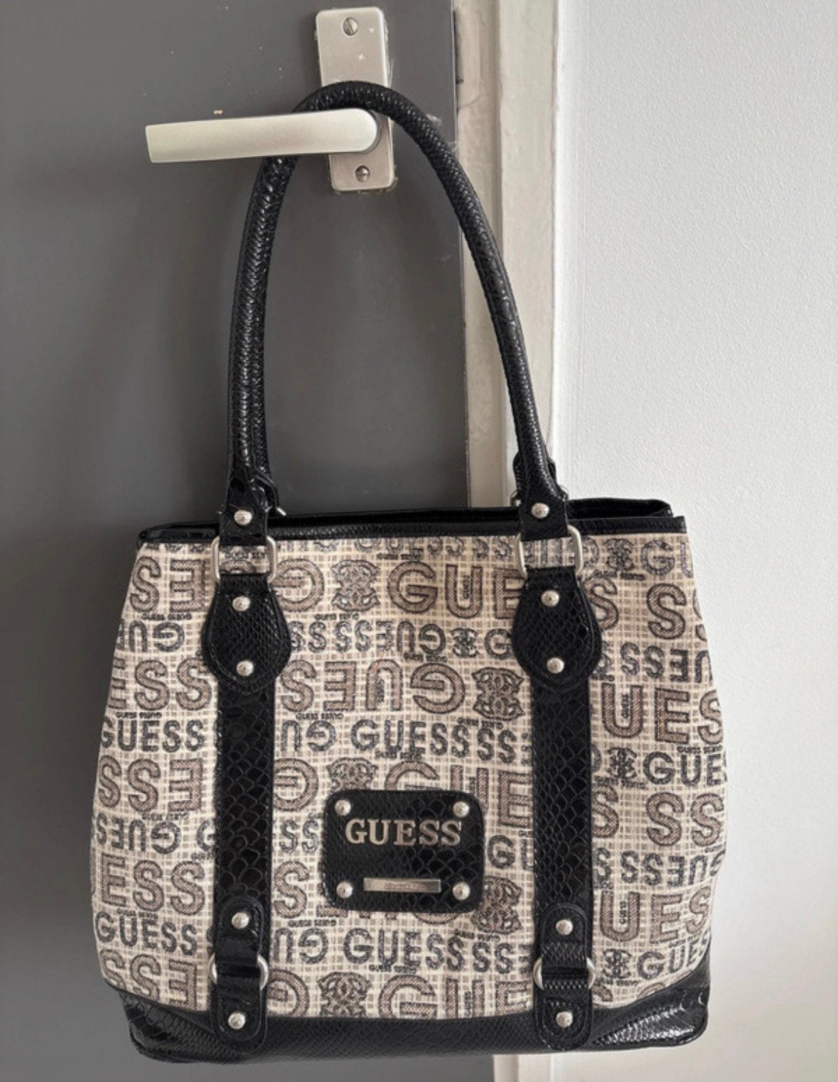 Guess, Ophalen of Verzenden, Nieuw, Beige, Handtas