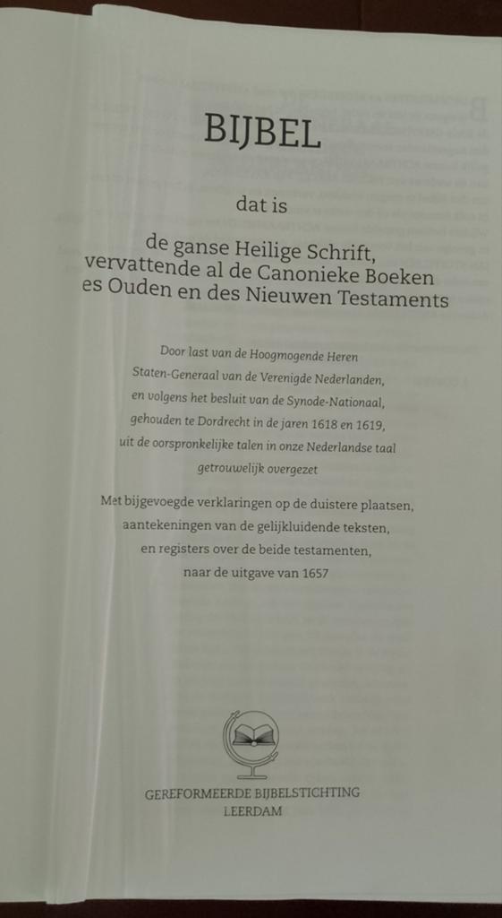 Bijbel Statenvertaling met kanttekeningen, Antiek en Kunst, Antiek | Boeken en Bijbels, Ophalen of Verzenden