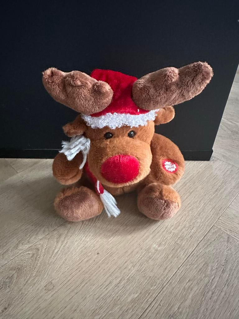 Kerst Rendier met geluid, Ophalen of Verzenden, Gebruikt