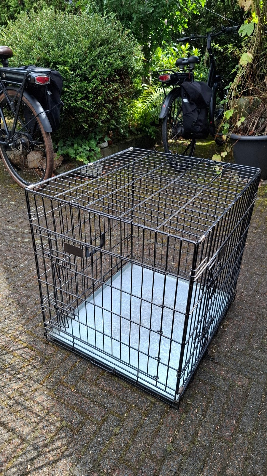 Hondenbench Zwart 61cm, Dieren en Toebehoren, Ophalen, Zo goed als nieuw