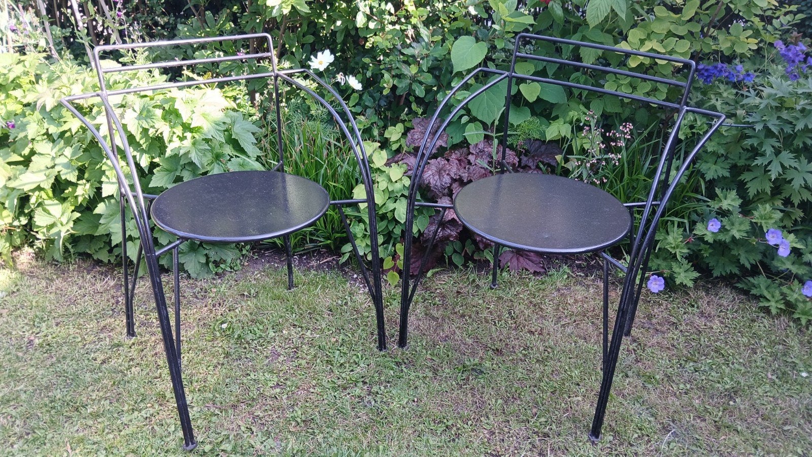 Lune d'Argent stoelen Pascal Mourgue voor Fermob jaren 80, Ophalen, Gebruikt, Metaal, Stapelbaar