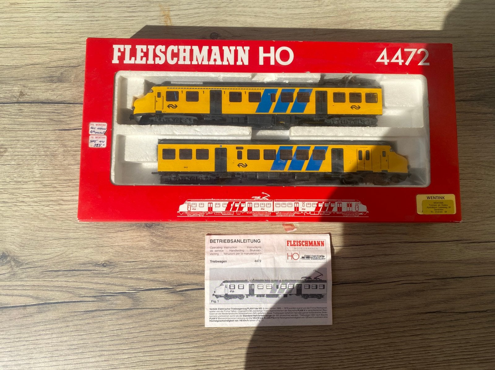 Fleischmann HO Plan V “Hondenkop” 4472, Hobby en Vrije tijd, Modeltreinen | H0, Treinset, Gelijkstroom, Fleischmann, Ophalen of Verzenden