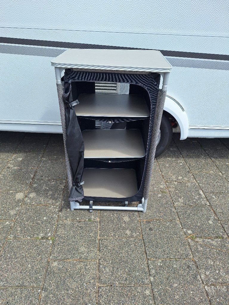 Vrijbuiter camping kastje (garderobe), Caravans en Kamperen, Ophalen, Gebruikt, Campingkast