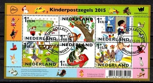 Nederland nr. 3362 Blok Kinderzegels gestempeld, Verzenden, Na 1940, Gestempeld
