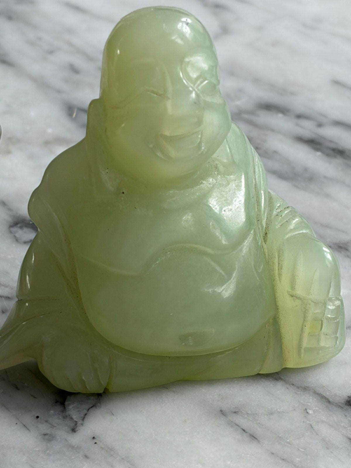 China natural jade hand-carved statue of buddha, Ophalen of Verzenden, Zo goed als nieuw