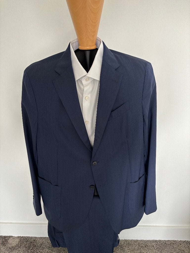 Lardini Blauw reiskostuum maat 52, Maat 52/54 (L), Lardini, Zo goed als nieuw, Verzenden