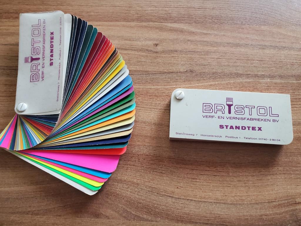 Vintage Bristol Standtex kleurenwaaier (okt 1982), Ophalen of Verzenden, Gebruikt, Overige typen