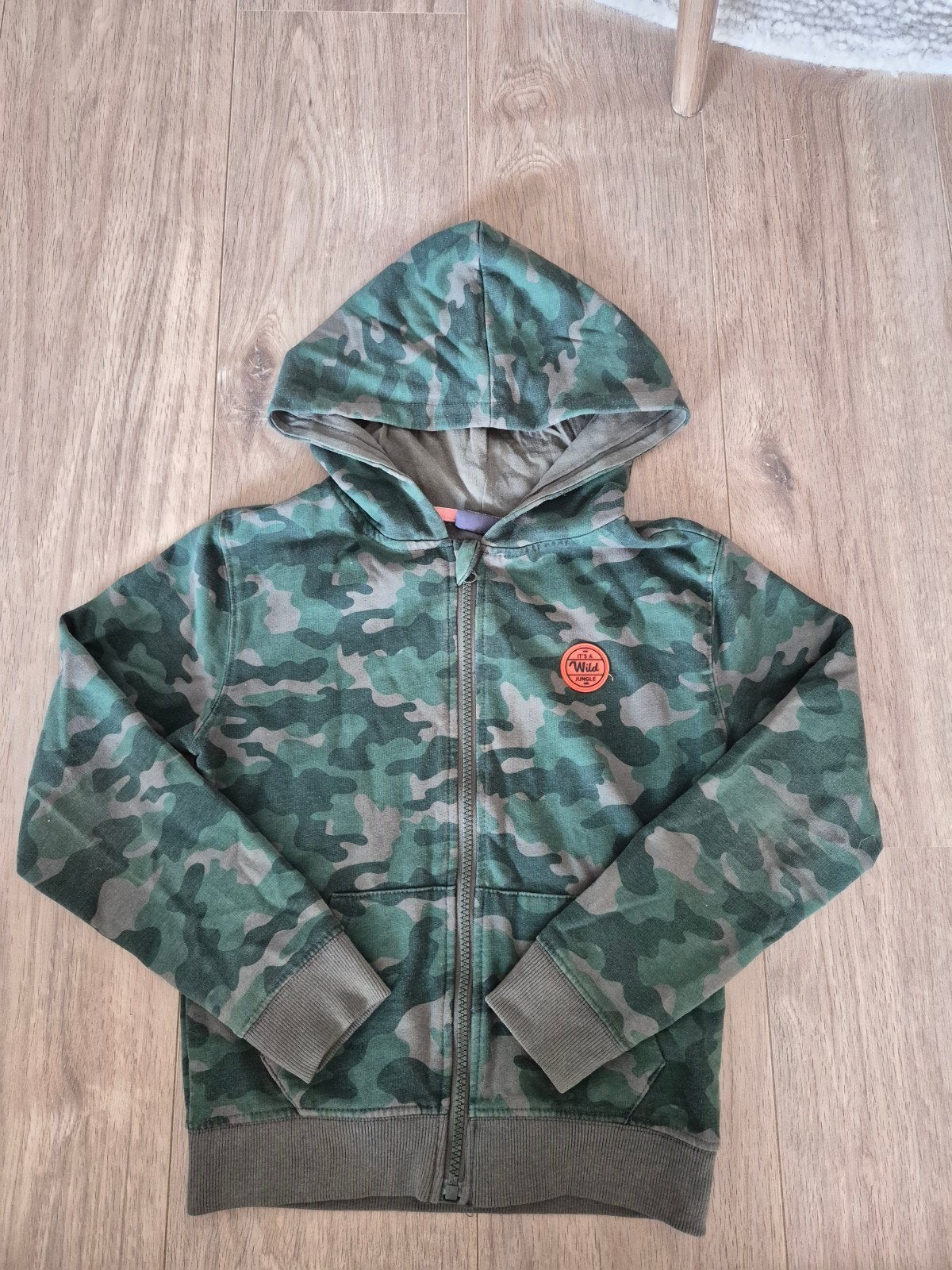 Stoere camouflage hoodie van TwoDay, maat 140, Ophalen, Gebruikt, Trui of Vest, TwoDay