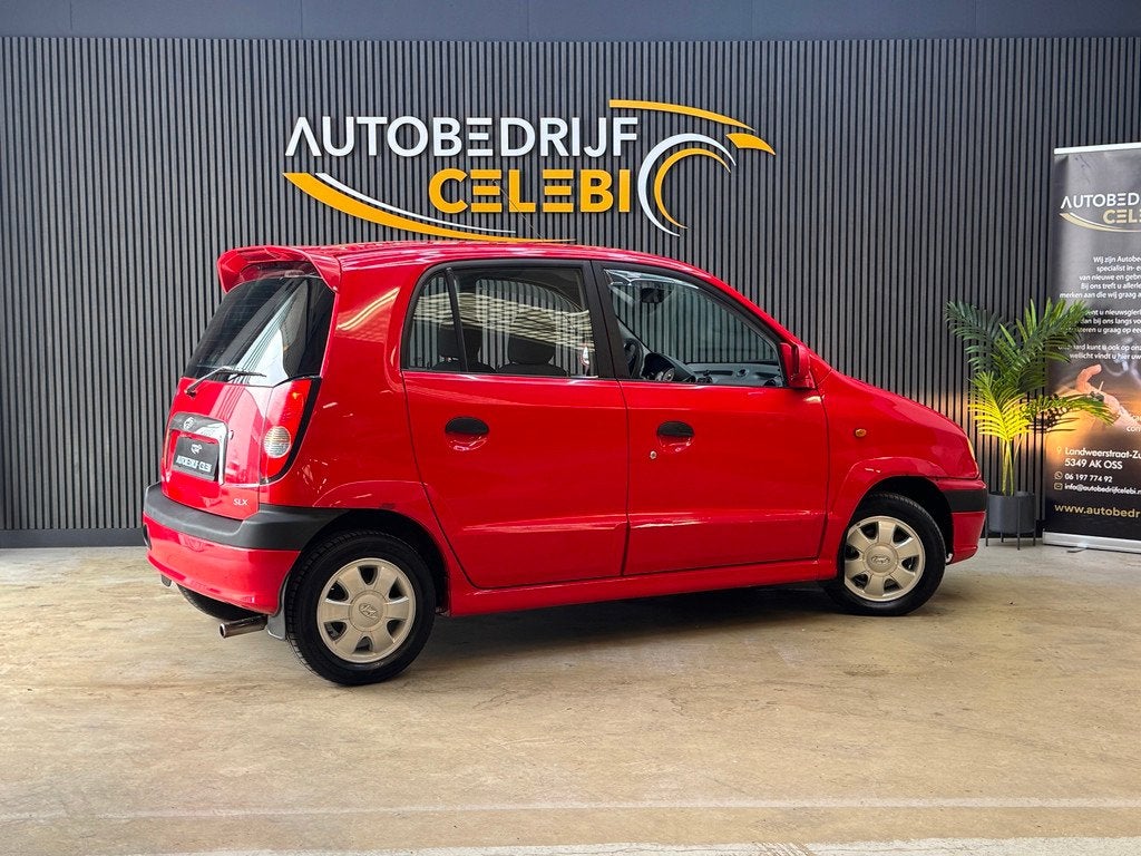 Hyundai Atos Spirit 1.0i SLX 2002 ROOD NAP|APK|ELEKTRRAMEN, Voorwielaandrijving, Stof, Gebruikt, 4 cilinders