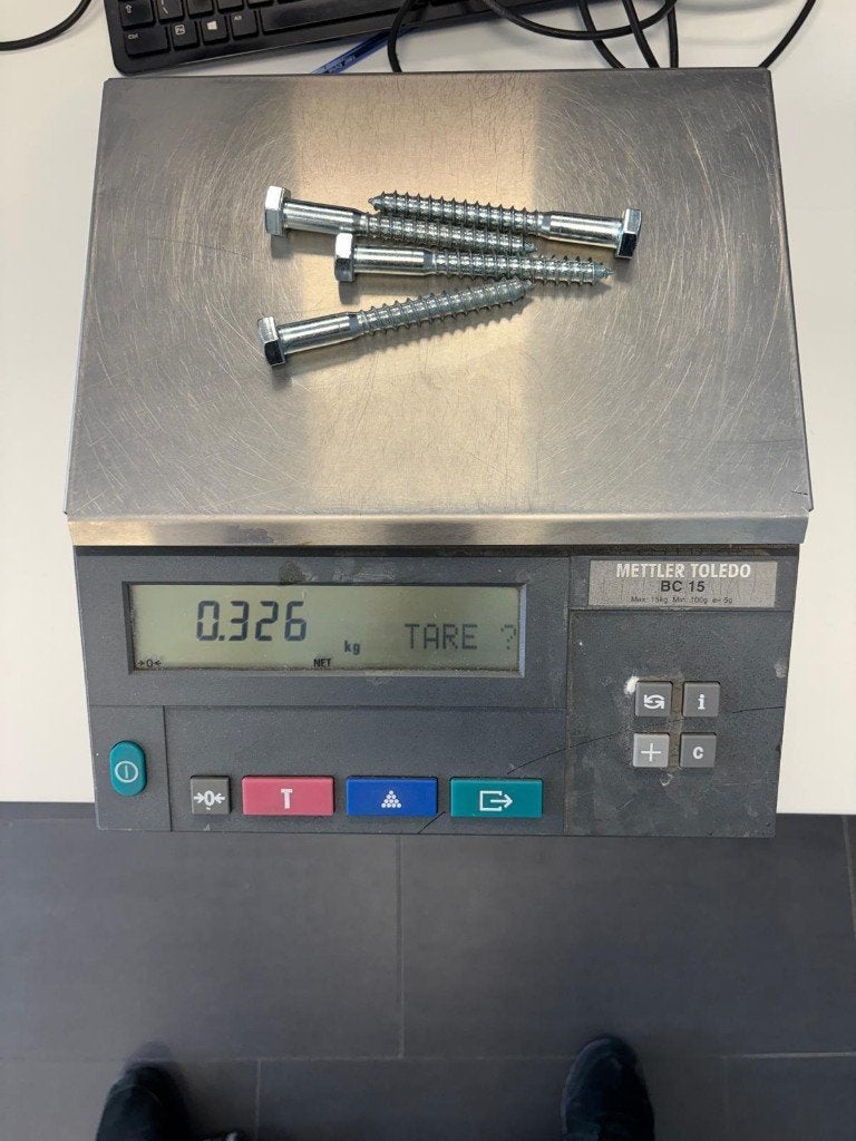Mettler Toledo BC-15 telweegschaal, Doe-het-zelf en Verbouw, Ophalen, Gebruikt, Precisieweegschaal, Minder dan 50 kg