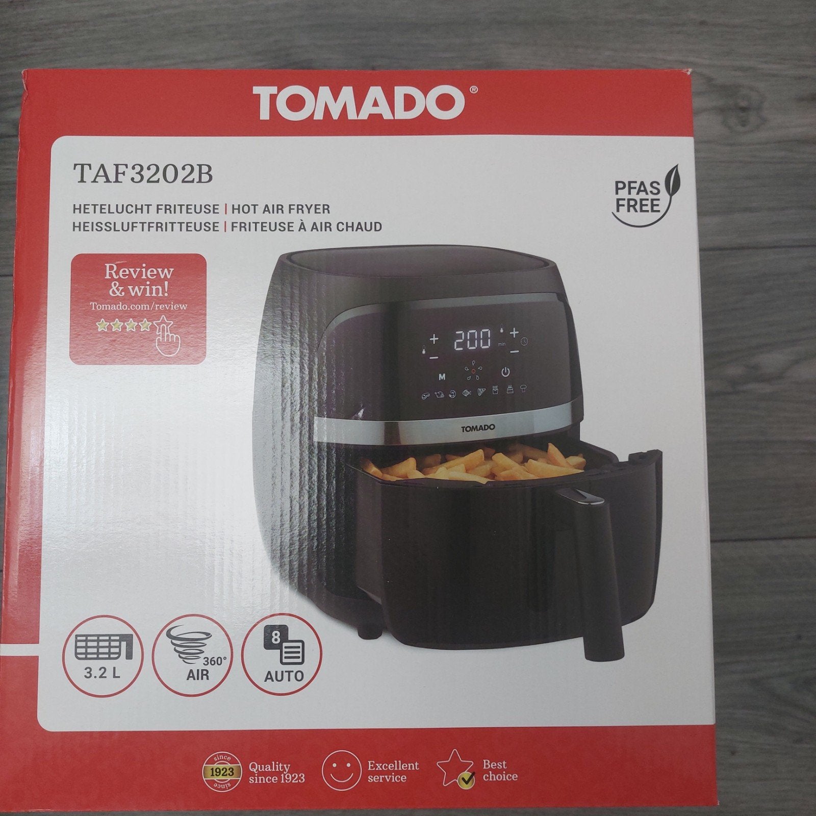 Tomado TAF3202B, Witgoed en Apparatuur, 4 liter of meer, Ophalen of Verzenden, Nieuw