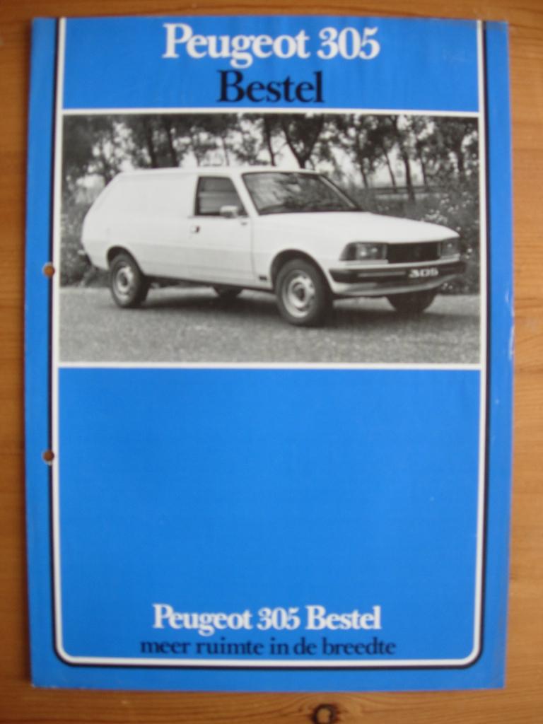 Peugeot 305 Bestel Folder ca 1982 - Bestelwagen, Ophalen of Verzenden, Zo goed als nieuw, Peugeot, Peugeot