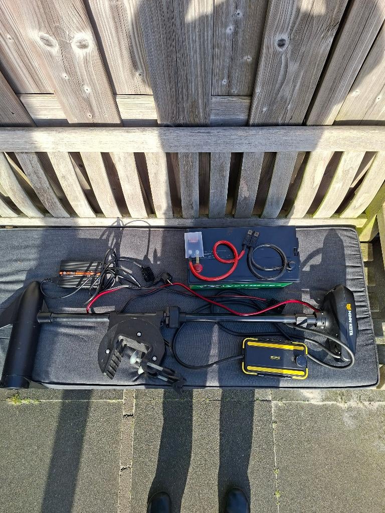 Minn Kota Traxxis 45 LBS inclusief accu en lader., Watersport en Boten, Hengelsport | Roofvissen, Ophalen, Gebruikt, Overige typen