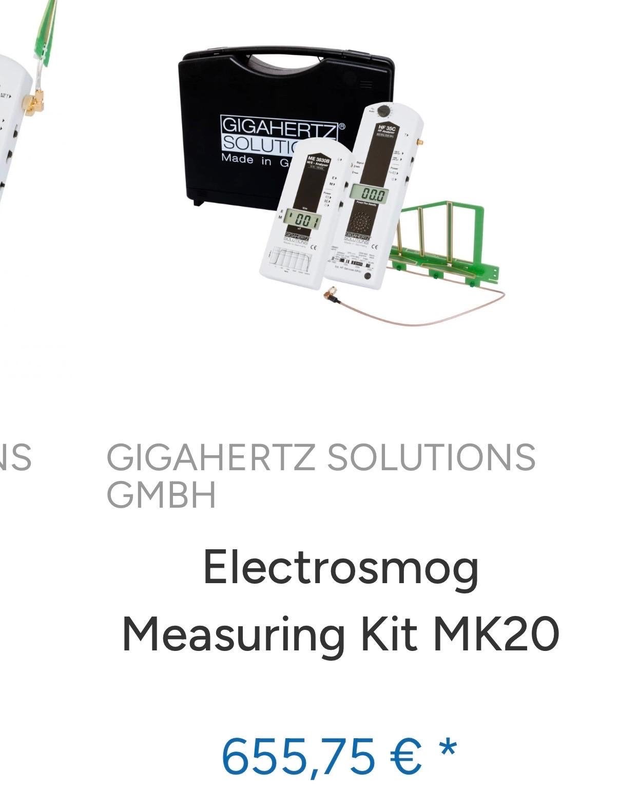 Electrosmogmeter in koffer met extra's, Ophalen of Verzenden, Gebruikt