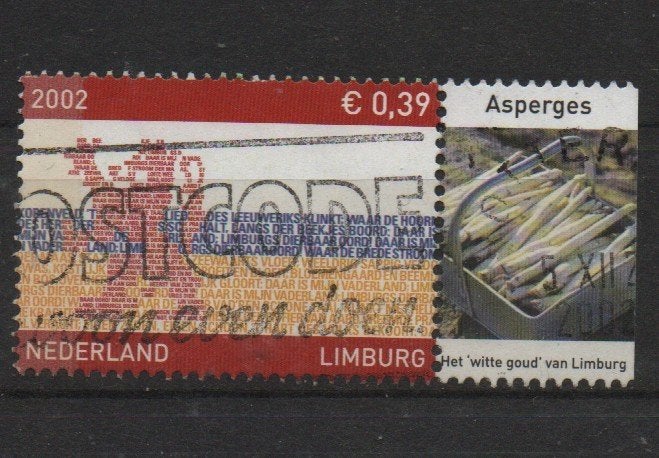 ‹(•¿•)› nl m0061 provincie limburg tab, Ophalen of Verzenden, Na 1940, Gestempeld