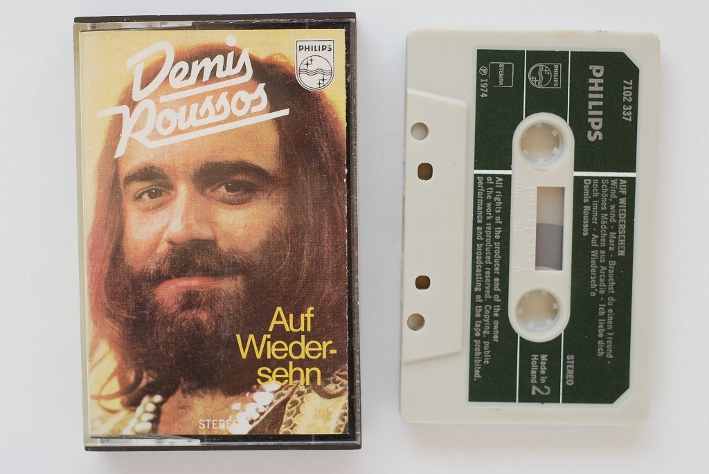 Demis Roussos - Auf Wiedersehen - Cassette Philips 1974, Cd's en Dvd's, Verzenden, Onbekend, 1 bandje, Zo goed als nieuw