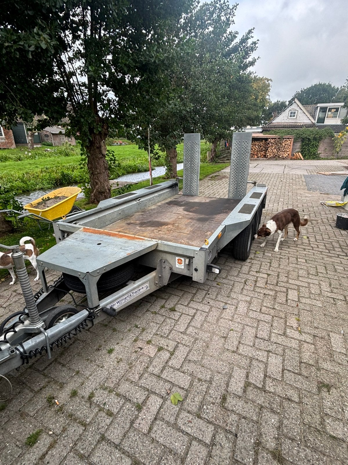 Ifor williams machinetransporter, Auto diversen, Aanhangers en Bagagewagens, Ophalen, Zo goed als nieuw