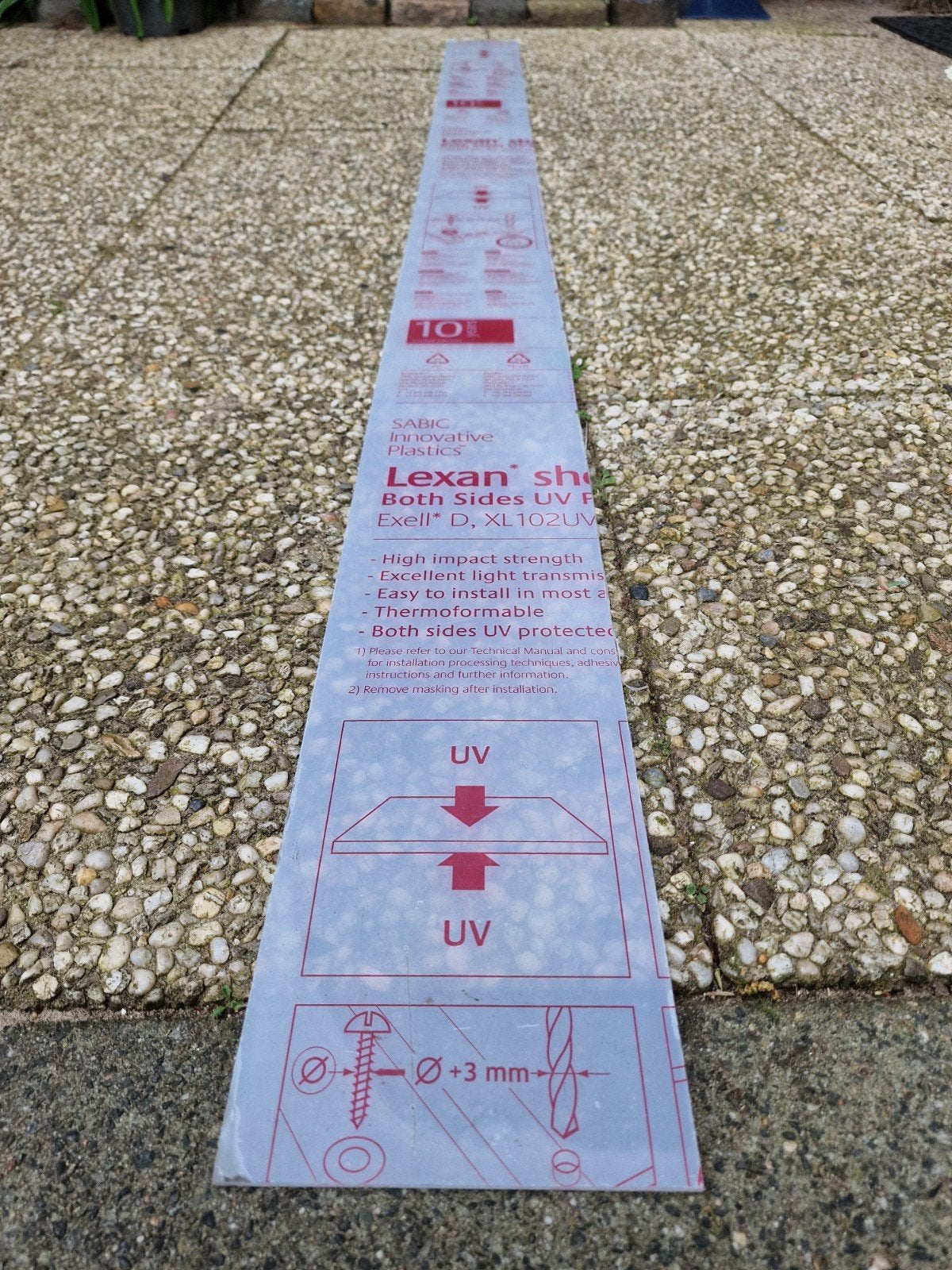 polycarbonaat doorzichtig plexiglas, Doe-het-zelf en Verbouw, Platen en Panelen, Ophalen of Verzenden, Nieuw