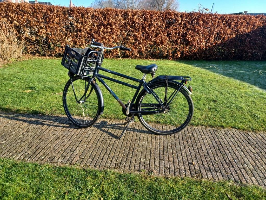 Donkerblauwe jongensfiets Batavus 47 inch, opknapper, Fietsen en Brommers, Fietsen | Jongens, Ophalen, Gebruikt, 24 inch