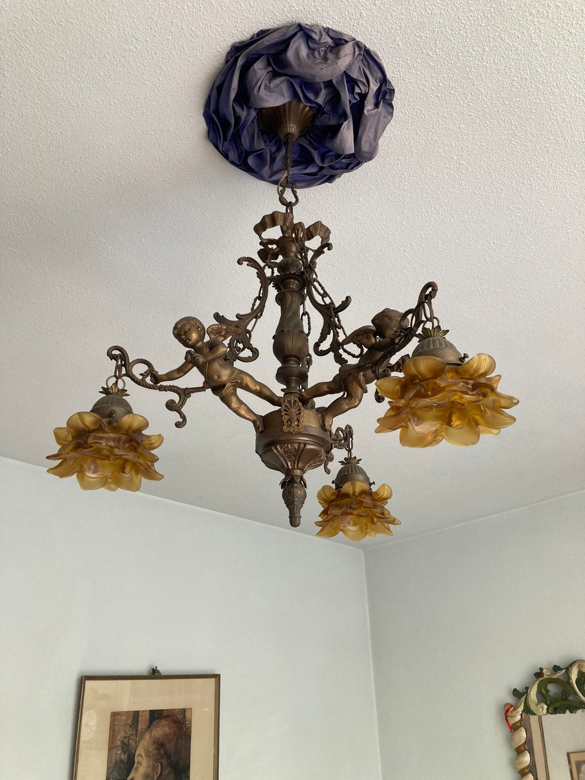 Hanglamp met engeltjes, Ophalen of Verzenden, Zo goed als nieuw