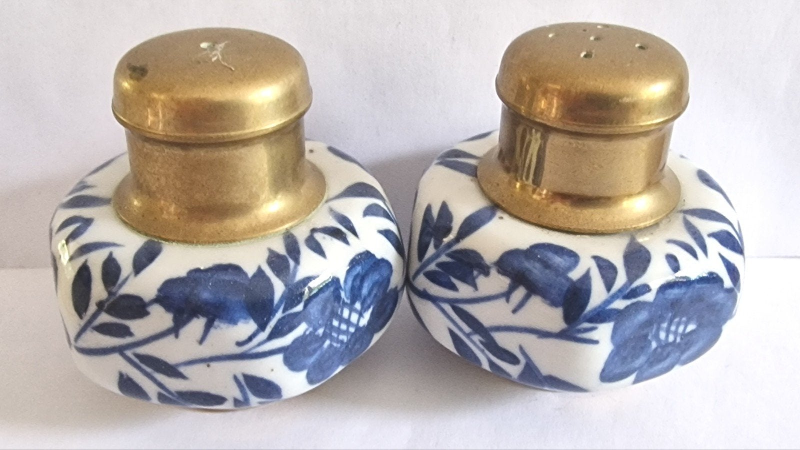 Vintage Delfts Blauw Zout- en Peperstel, Ophalen of Verzenden