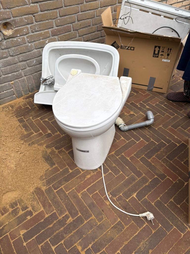 Wc pot, Ophalen, Gebruikt, Toilet