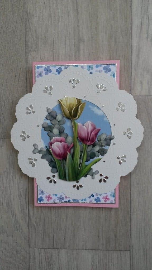 Zelfgemaakte kaart met envelop, Hobby en Vrije tijd, Kaarten | Zelfgemaakt, Ophalen of Verzenden, Nieuw, Overige thema's