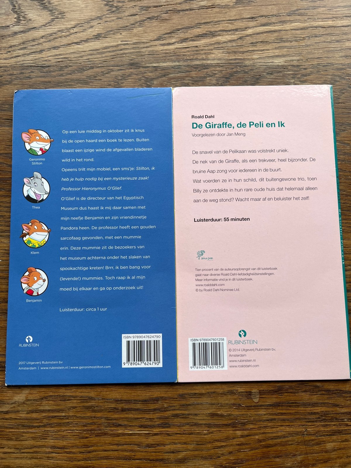 2 Luisterboeken: Geronimo Stilton & Roald Dahl (CD), Boeken, Ophalen of Verzenden, Cd, Kind