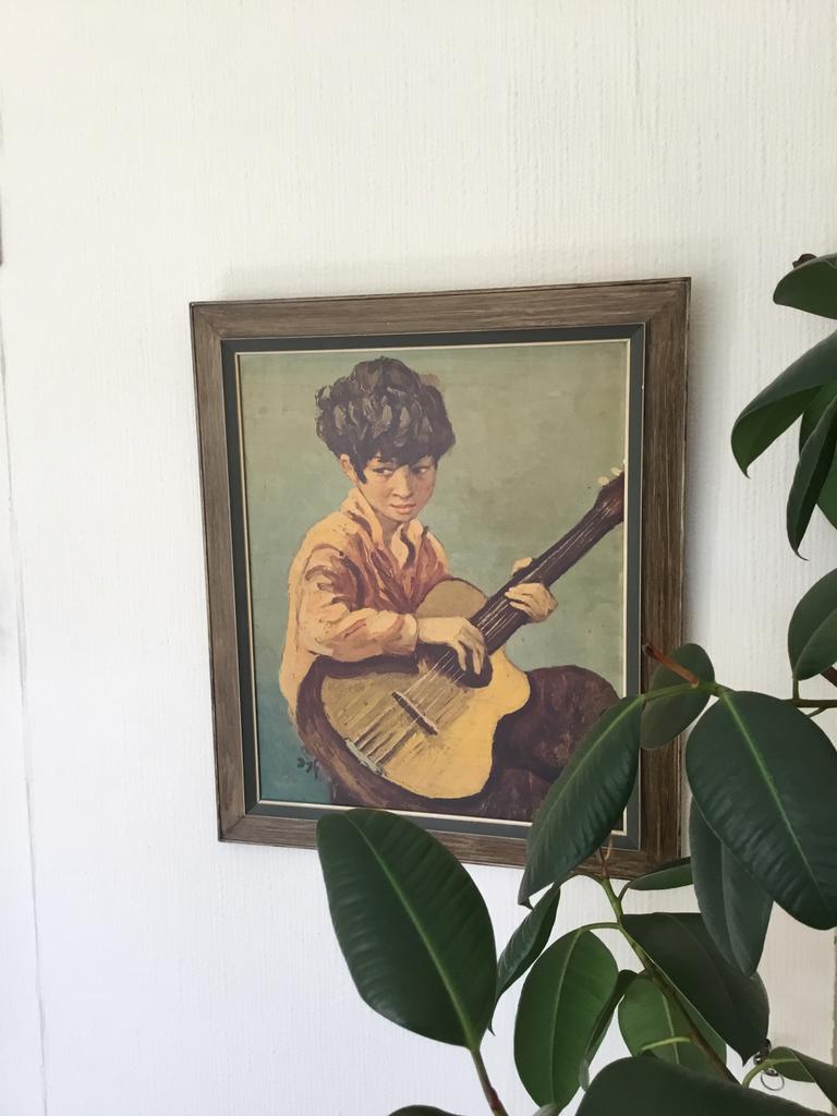 Vintage zigeunerprent uit 1962., Antiek en Kunst, Ophalen of Verzenden