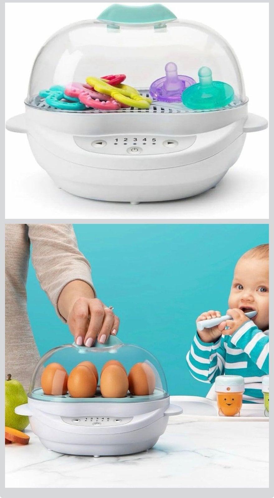 Multifunctionele Babyvoeding Stomer & Sterilisator, Witgoed en Apparatuur, Eierkokers, Ophalen of Verzenden, Nieuw