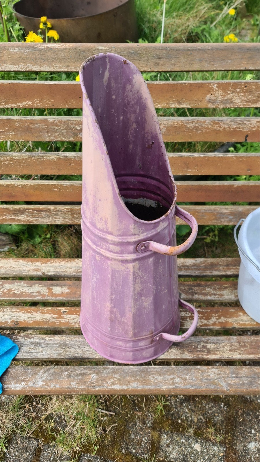 Kolenkit Paraplubak paraplu stander paars 5 euro, Ophalen, Gebruikt, Metaal