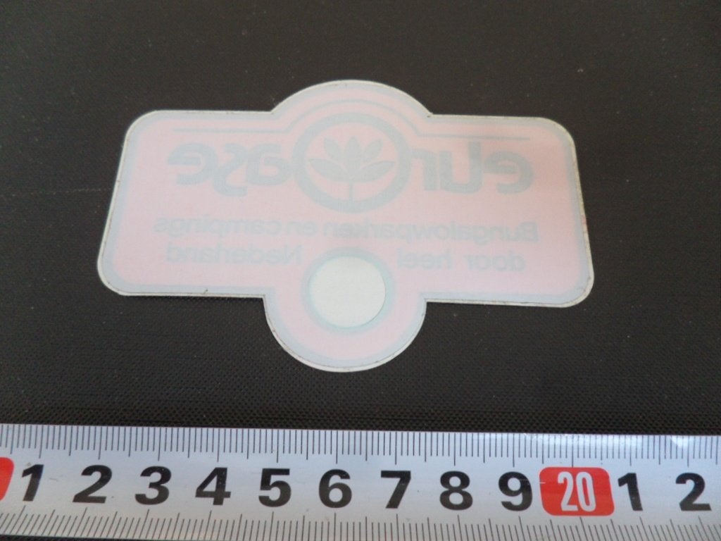 sticker Raamsticker EUROASE Bungalowparken en campings, Ophalen, Zo goed als nieuw