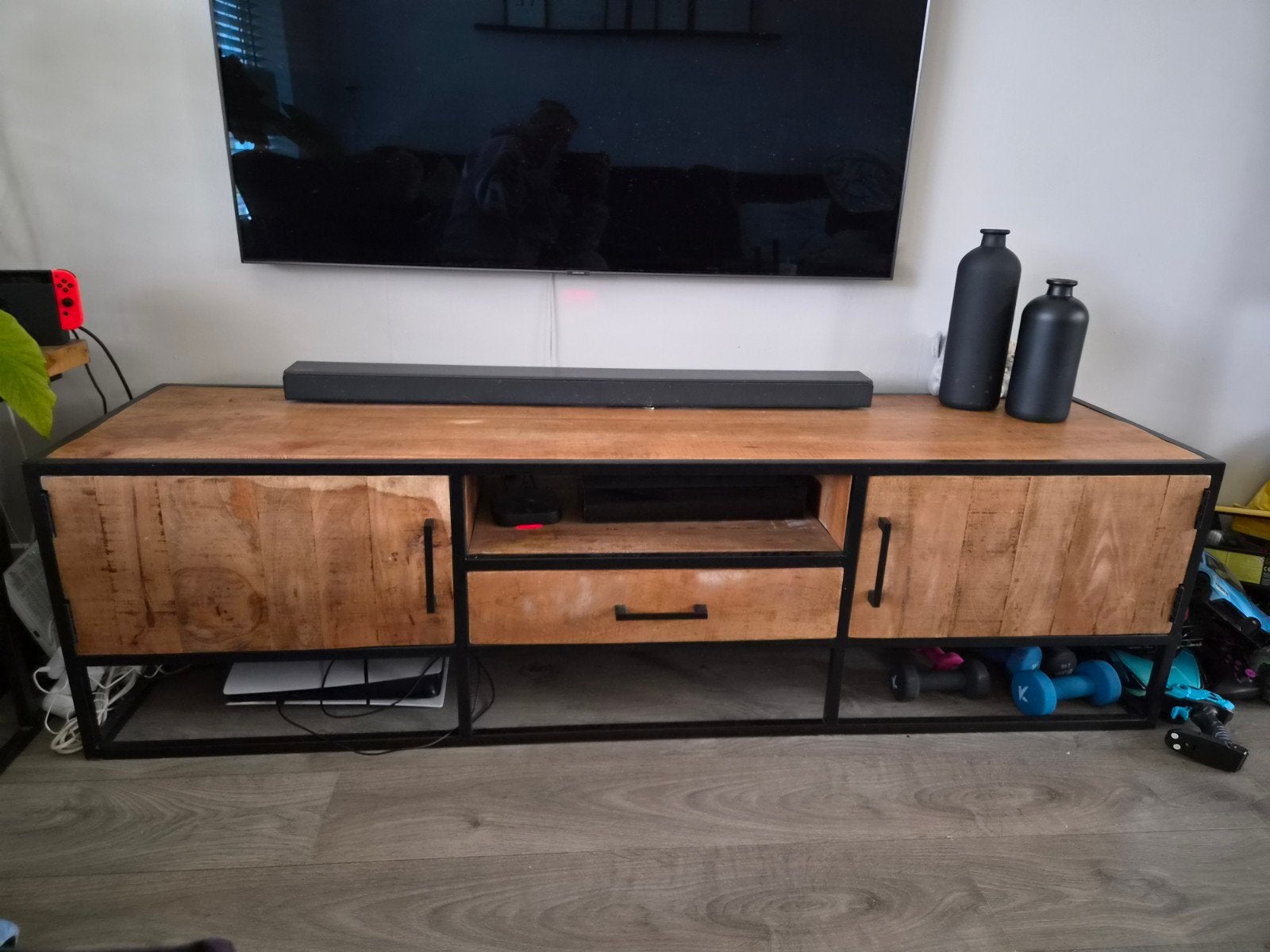 te koop mooie tv kast, Huis en Inrichting, Ophalen, 150 tot 200 cm, Zo goed als nieuw, Minder dan 100 cm