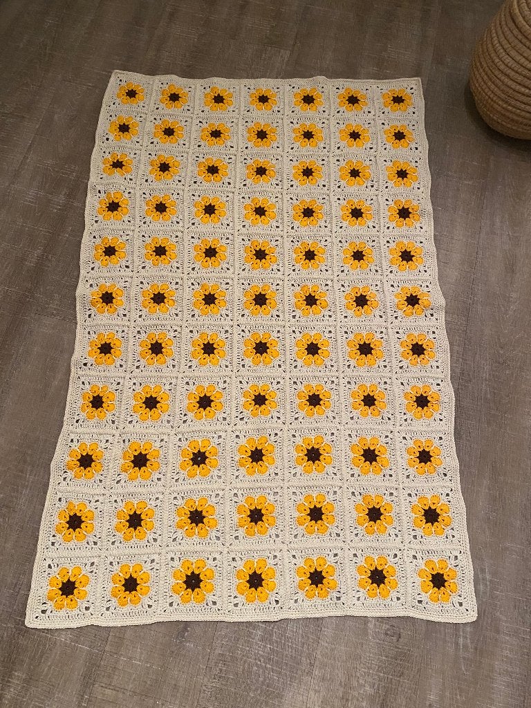 plaid gehaakt, Gehaakt, Nieuw, Ophalen of Verzenden, 85 cm