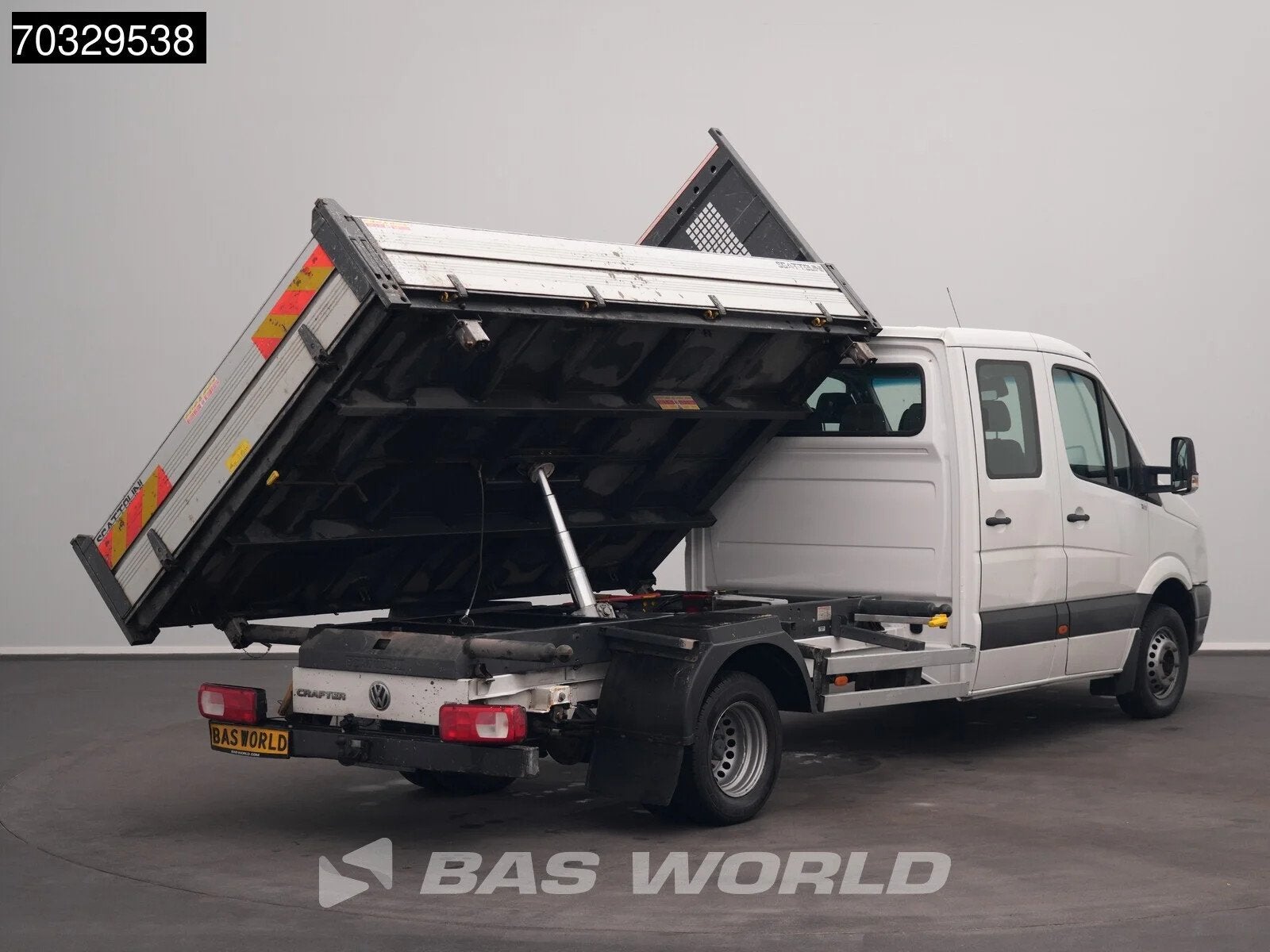 Volkswagen Crafter 160pk Dubbel Cabine Driezijdige Kipper 16, Auto's, Euro 5, 2939 kg, Gebruikt, 4 cilinders