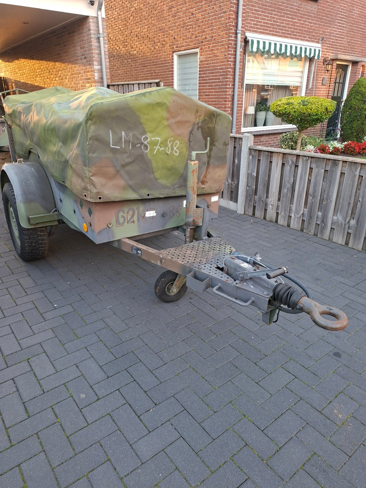 leger aanhanger nekaf daf ya willys reo m35 landrover 88, Ophalen, Gebruikt