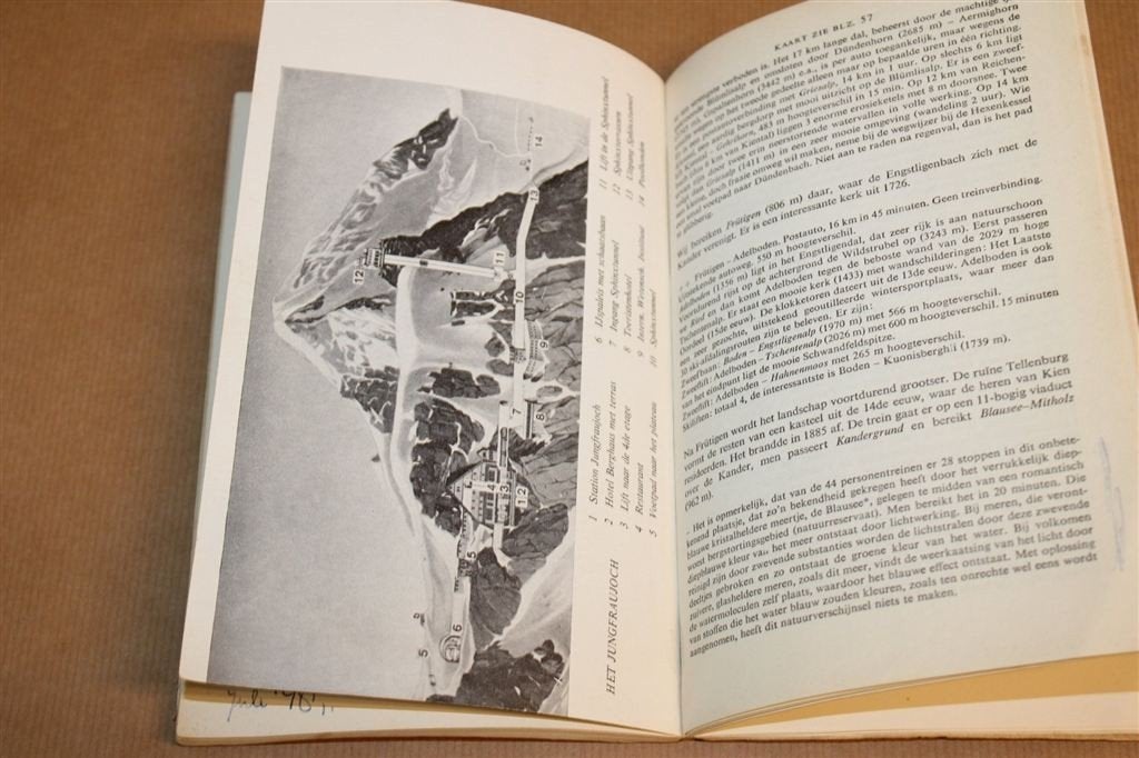 Gids voor het Berner Oberland — Vintage Reisgids 1957, Europa, Ophalen of Verzenden, Reisgids of -boek, Gelezen