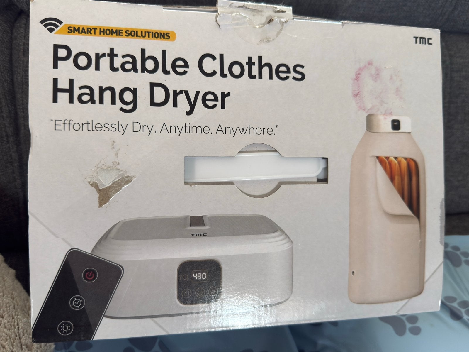 Draagbare Kleding Hangdroger - Compact en Efficiënt, Ophalen, Minder dan 85 cm, Nieuw, Minder dan 4 kg