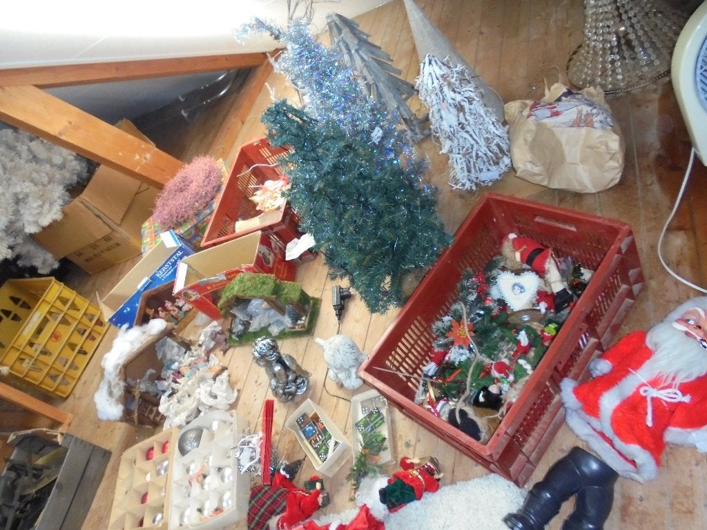 heel veel kerstspul, Antiek en Kunst, Ophalen