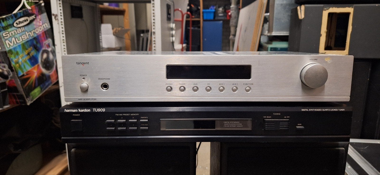 Harman/Kardon TU909 Tuner met Tangent versterker en speakers, Gebruikt, Ophalen, Overige merken, Minder dan 60 watt