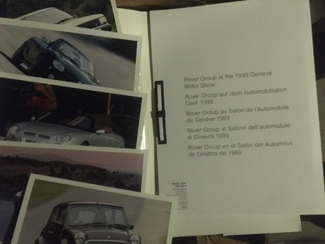 Rover MG Mini Land-Rover persmap '97 '98 '99, Ophalen of Verzenden, Zo goed als nieuw, Overige merken