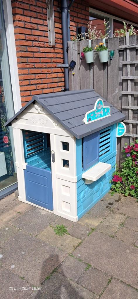 Smoby speelhuisje in zeer goede staat, Kinderen en Baby's, Speelgoed | Buiten | Speelhuisjes, Ophalen, Zo goed als nieuw, Kunststof