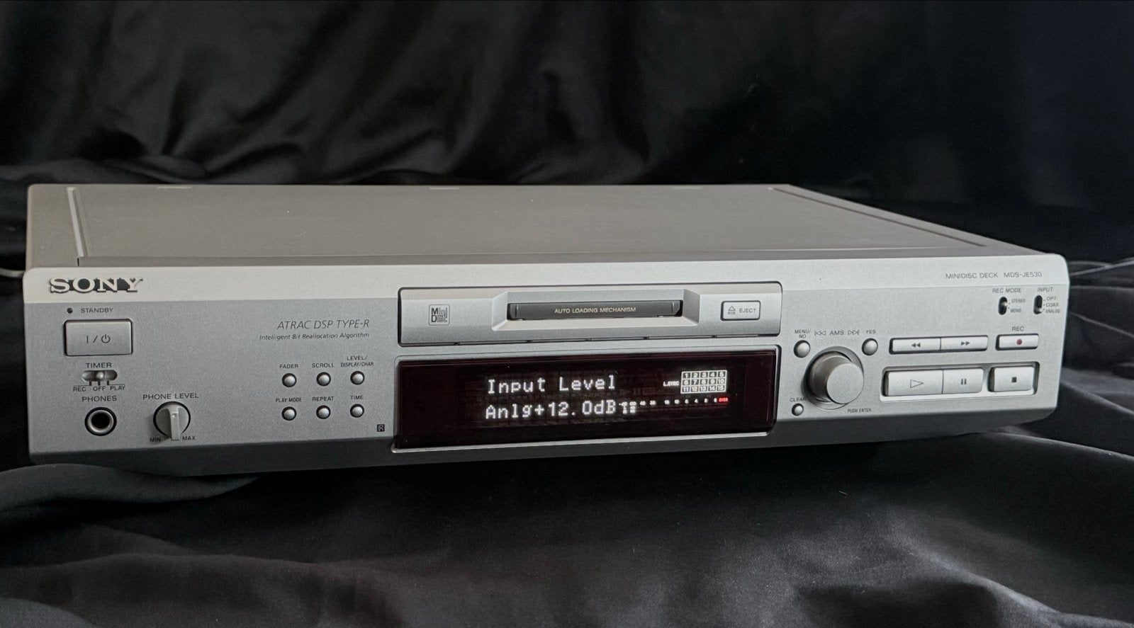 Sony MDS-JE530 Minidisc Recorder - ATRAC DSP Type-R, Ophalen of Verzenden, Minidisc-recorder